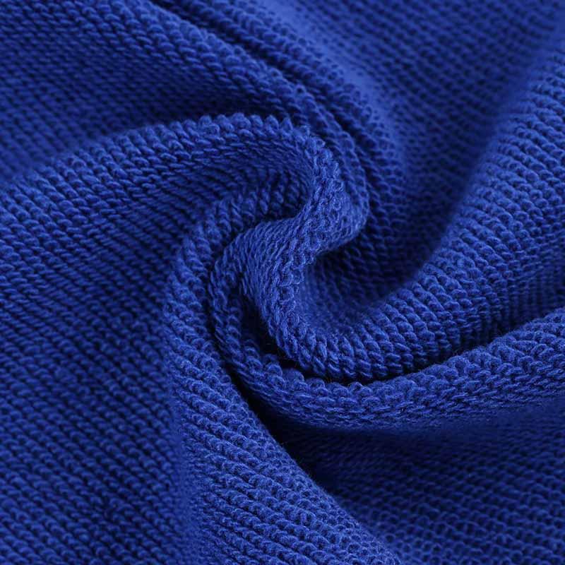 Solid Knit 304gsm Interloop French Terry Cloth Elastan Fabric For ...